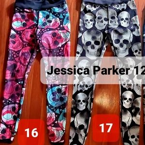 CVG CONSTANTLY VARIED GEAR LEGGINGS XS SKULL CROSSFIT